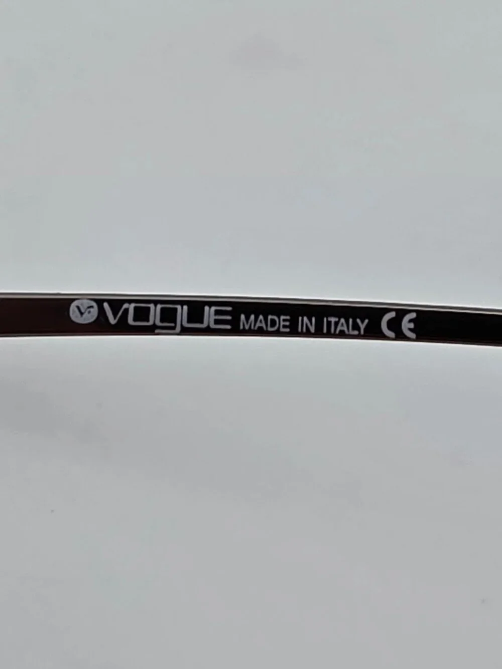 Vogue VO3490 705 Bronze Semi Rimless Eyeglasses Frame w/ Case Italy 49-19-135